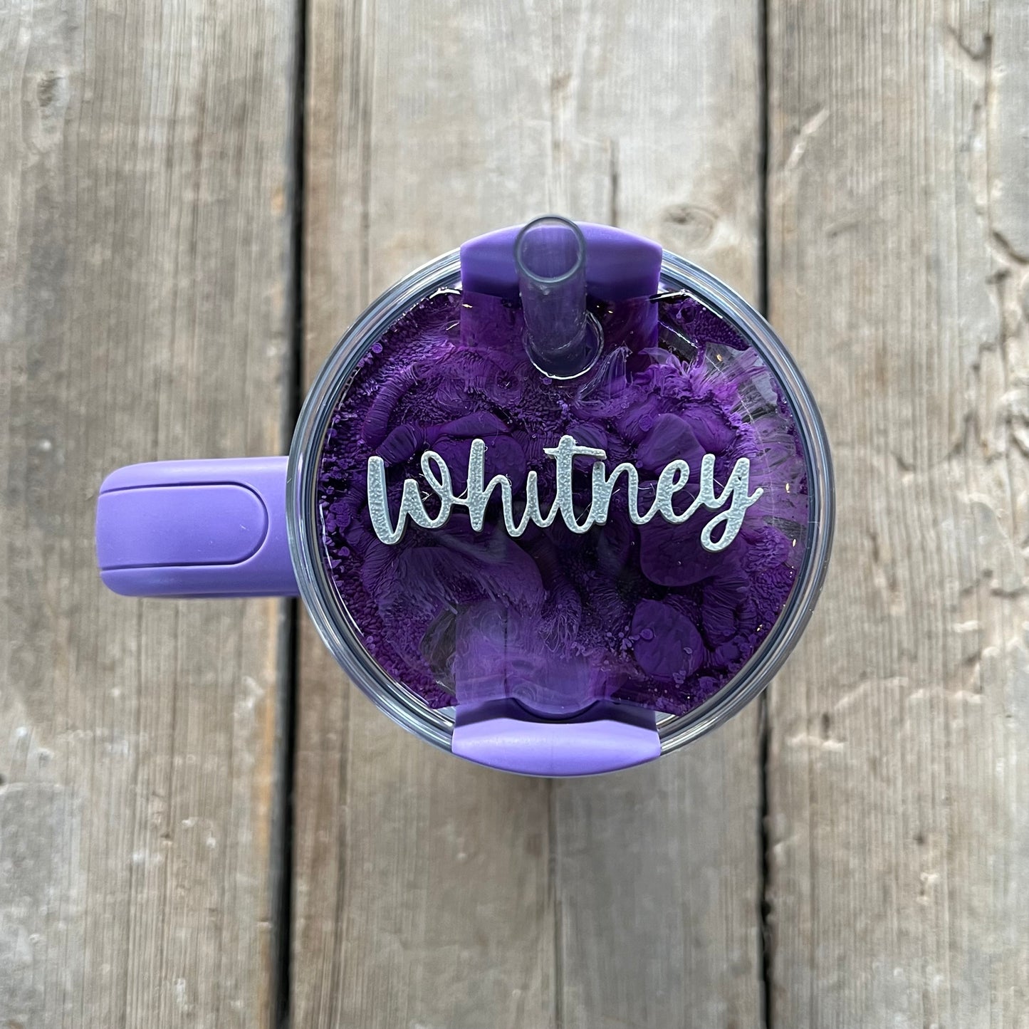 Dahlia Shimmer Resin Stanley Lid Topper | 20oz, 30oz & 40oz