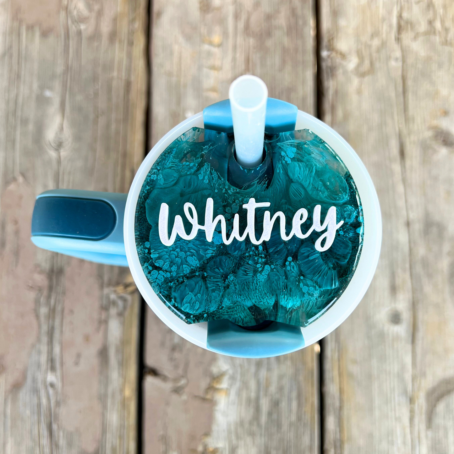 Pool Resin Stanley Lid Topper | 30oz & 40oz