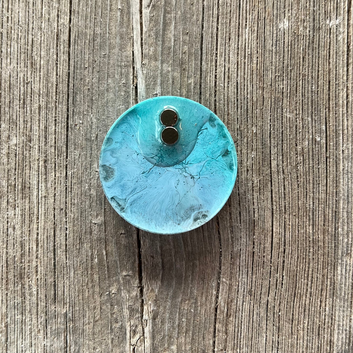 1.5” Blues Petri Resin Magnet | 3 for $12 | Petrified Clouds