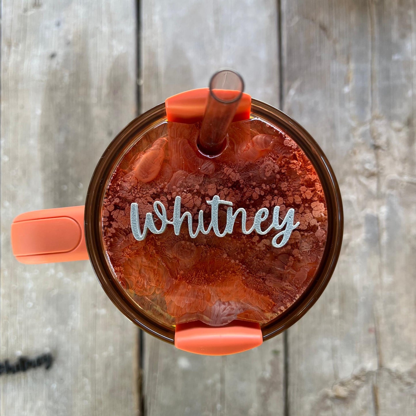 Pumpkin Spice Stanley Lid Topper | Custom Petri Resin Stanley Lid | Fall Stanley Accessory | Resin Custom Stanley Lid | Fits 30oz / 40oz
