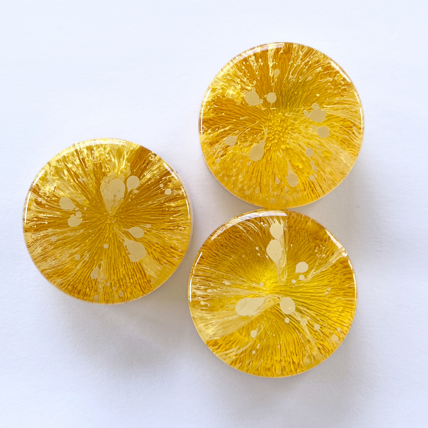 Petri Resin Magnets 1.5" Yellow