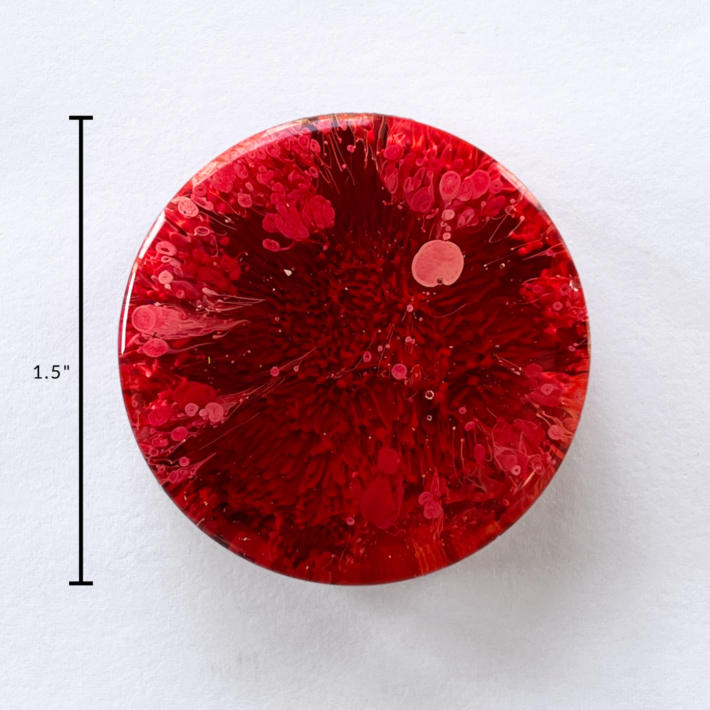 Petri Resin Magnets 1.5" Red