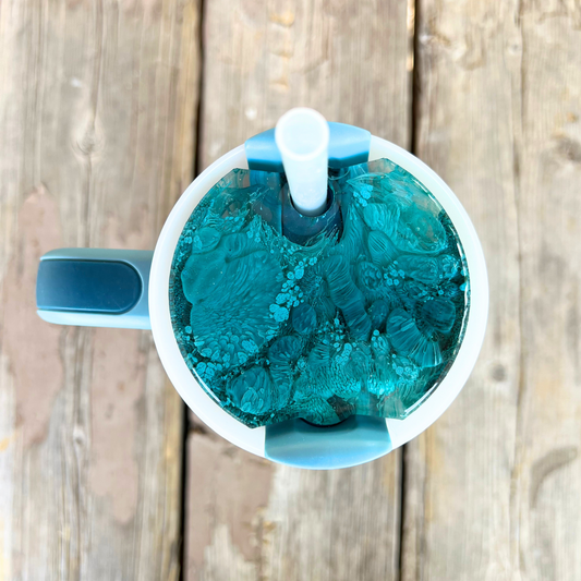 Pool Resin Stanley Lid Topper | 30oz & 40oz