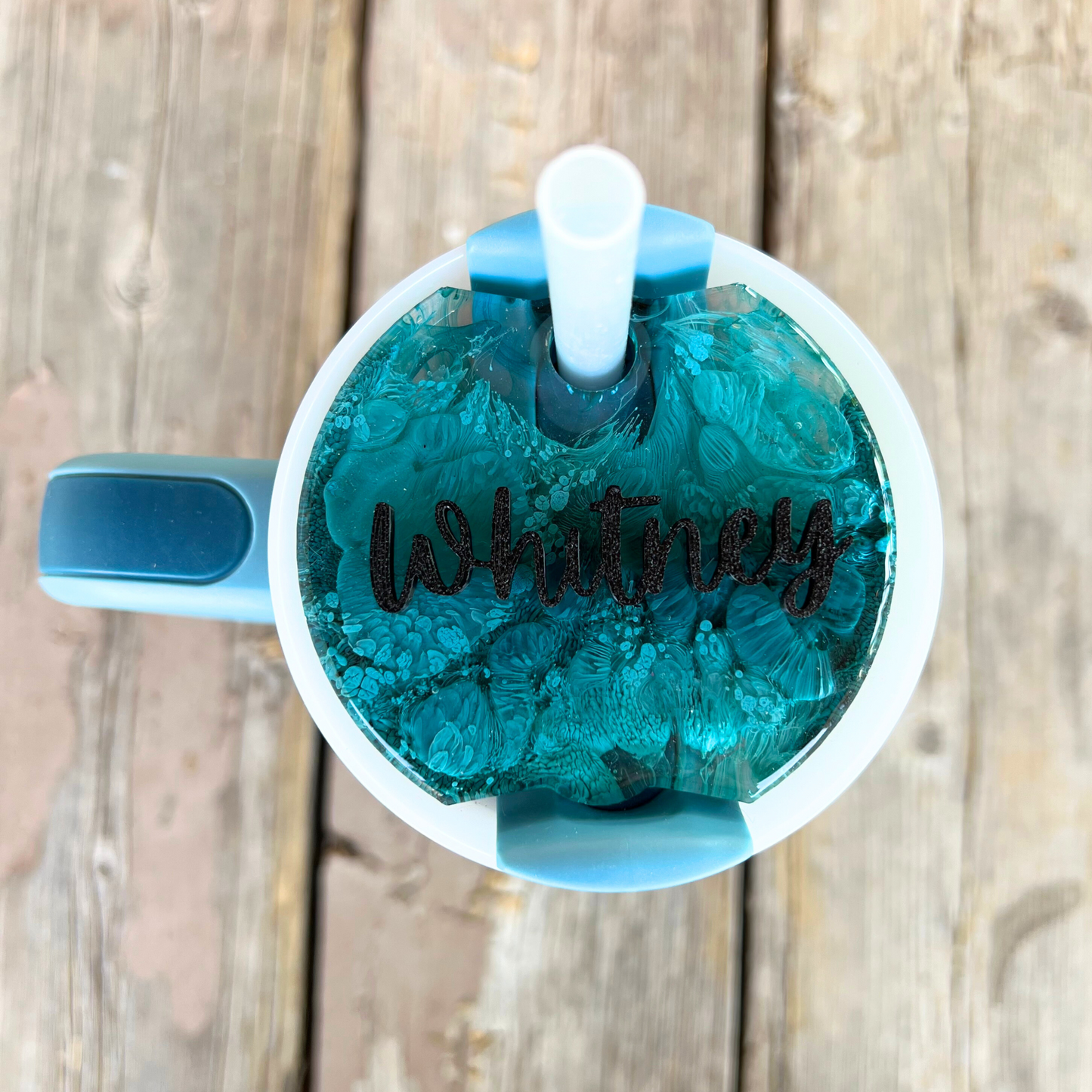 Pool Resin Stanley Lid Topper | 30oz & 40oz