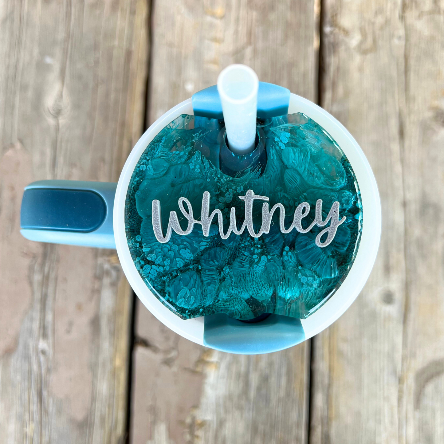 Pool Resin Stanley Lid Topper | 30oz & 40oz