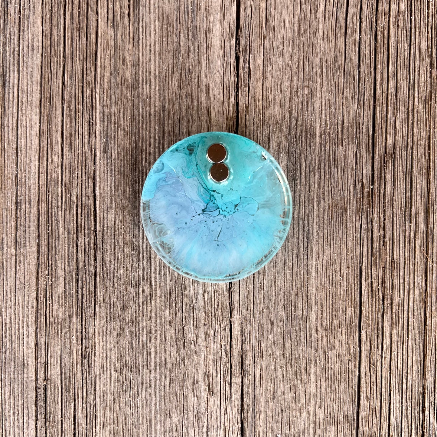 1.5” Blues Petri Resin Magnet | 3 for $12 | Petrified Clouds