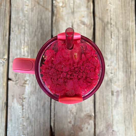 Starbucks x Stanley Berry Pink Glitter Resin Stanley Lid Topper | 20oz, 30oz & 40oz
