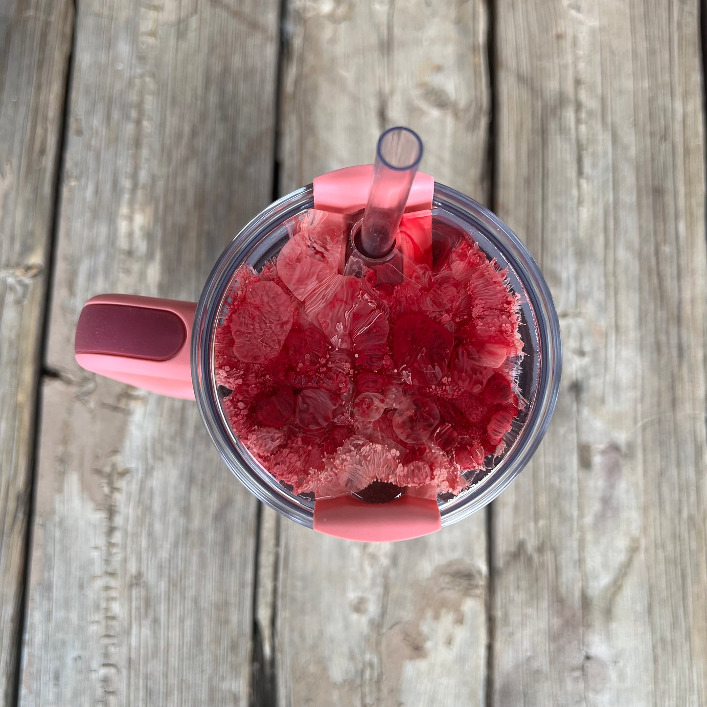 Winter Berry Shimmer Petri Resin Stanley Lid Topper | 30oz & 40oz